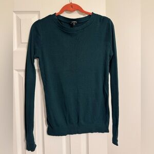 Express Dark Teal Crew Neck Sweater